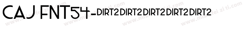 CAJ FNT54字体转换